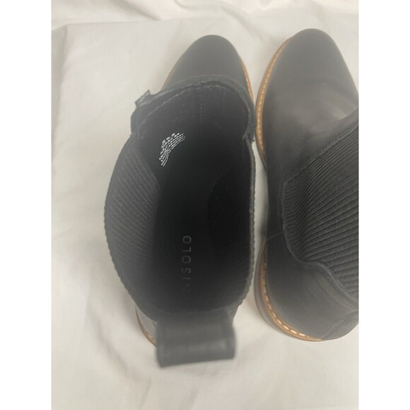 Nisolo Chelsea Boots Womens Size 8.5 Us Carmen Black Leather Ankle Pull On - Picture 6 of 8